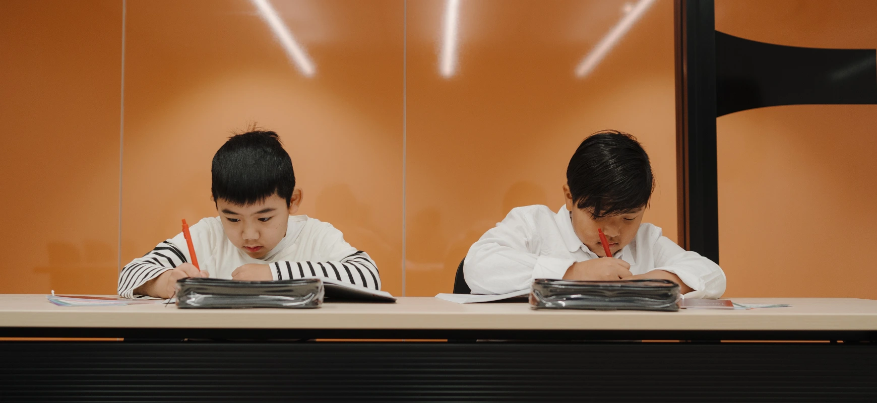 matrix education primary students in class writing skills