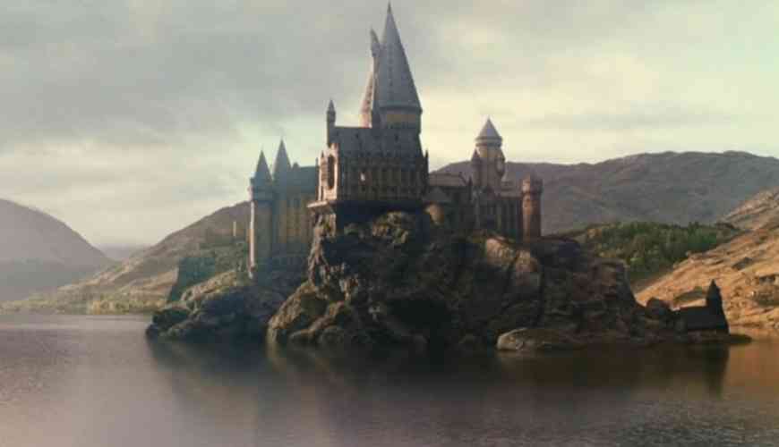 ultimate film techniques list establishing shot of hogwarts froim harry potter