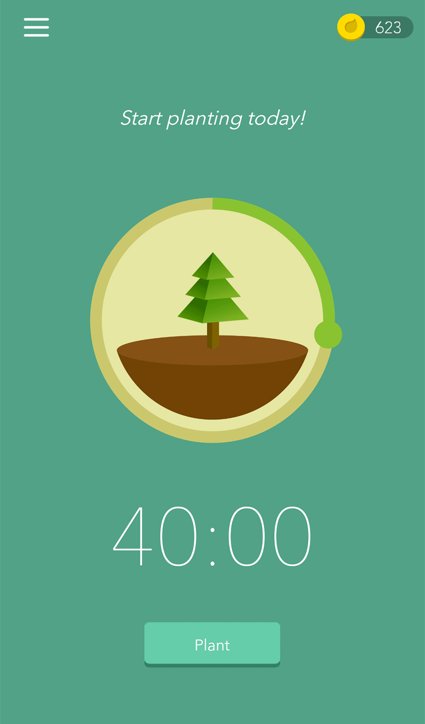 blog-success-secrets-ashley-xu-forest-screenshot-forty-minutes-green-background-small-tree-in-soil-timer-productivity