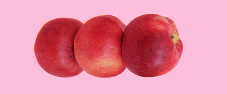 blog-literary-techniques-contrast-red-apple-on-pink-background