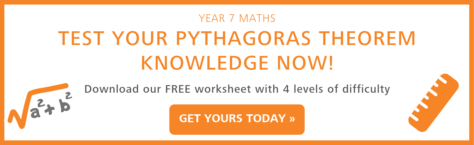 Part 8 Pythagoras' Theorem  Free Year 7 Maths Worksheet