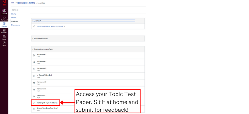 how-to-study-english-online-with-matrix+access-topic-test