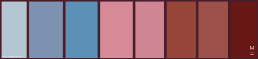 colour palette swatch grand budapest hotel