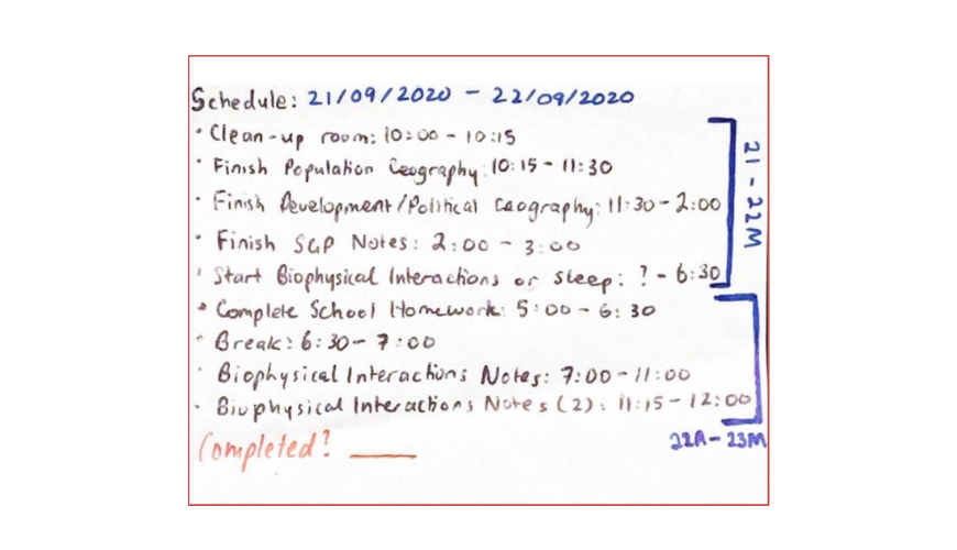 How I Stopped Wasting Time and Began Acing My Subjects - schedule