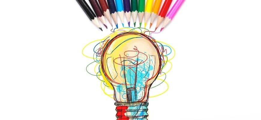 5 must dos to add sophistication to your writing - year 9 and 10 english - lighbulb with lots of colours