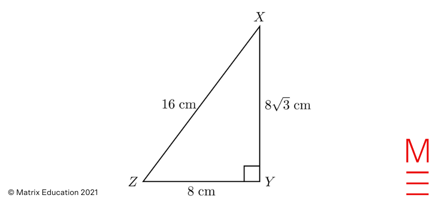 2021 HSC Maths Std 2 Exam Paper Solutions question 32b triangle diagram