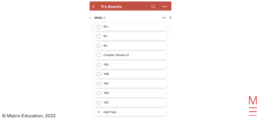 matrix education Afrina Tanisha High School Hacks to do list