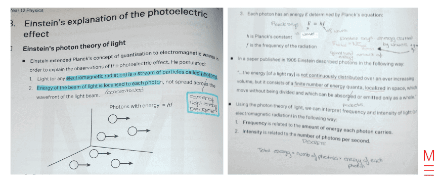matrix education Adam's Matrix HSC Physics class notes