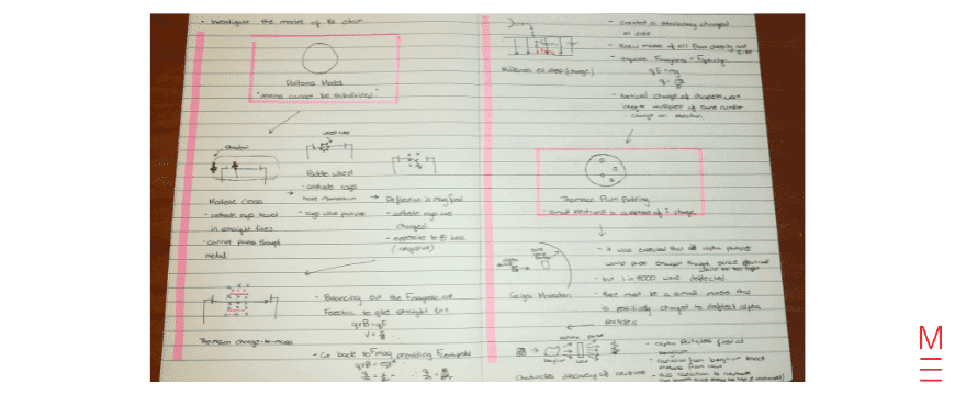 matrix education Adam's HSC Physics class notes that he made in school to become more efficient