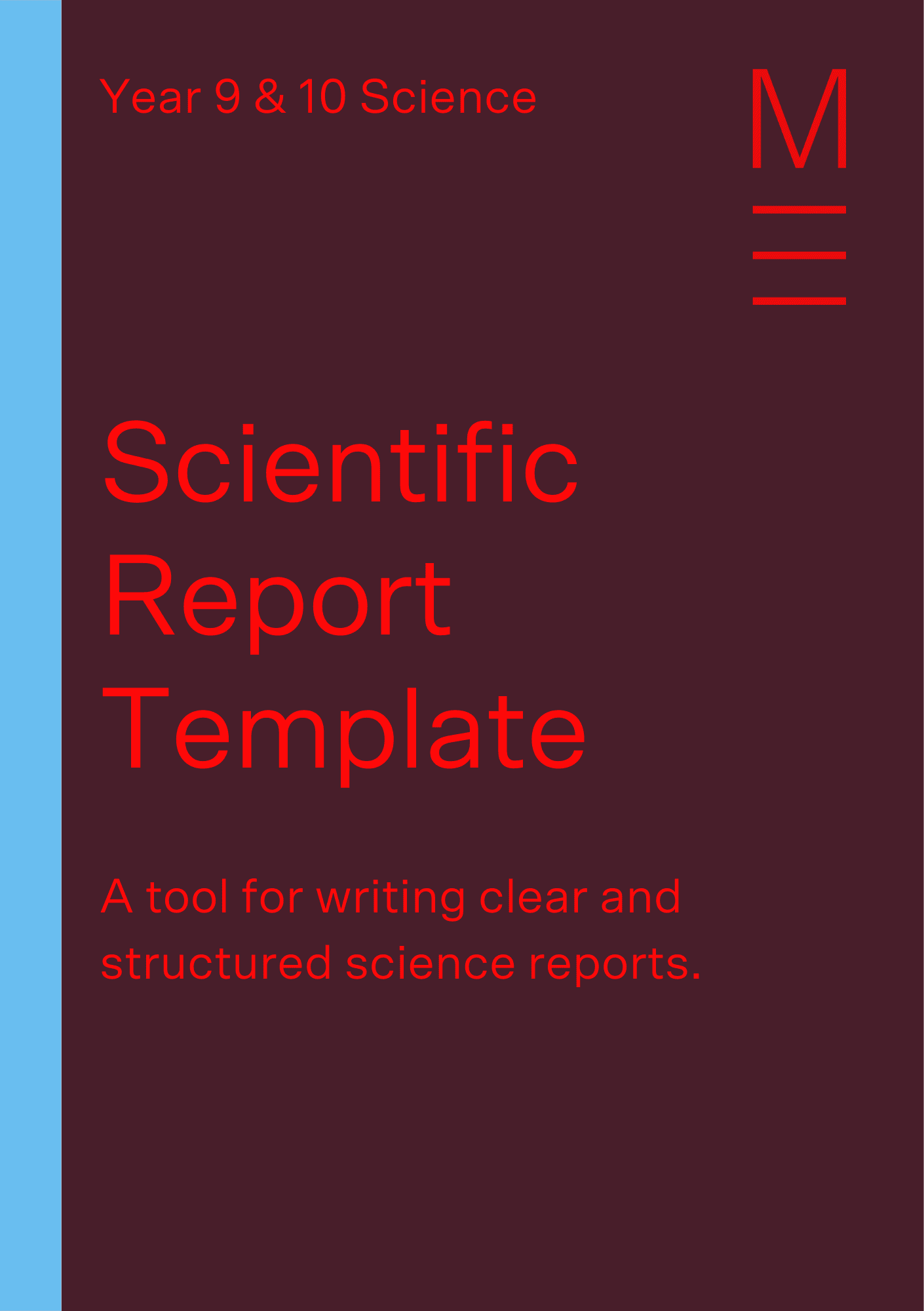 scientific report template word