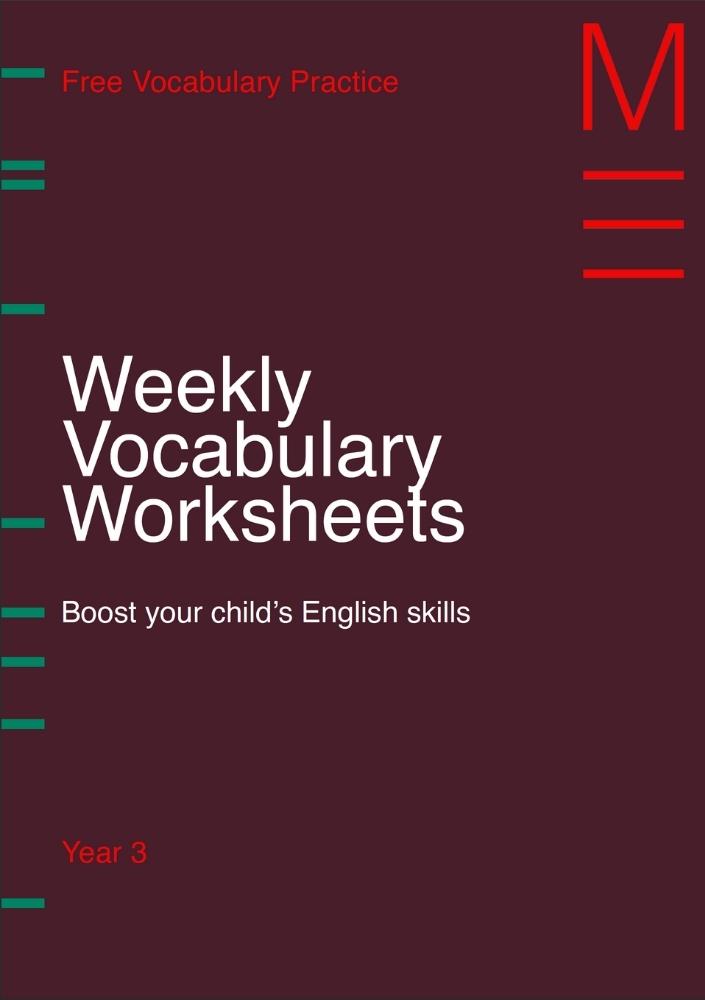 Year 3 Vocab Worksheets sample cover