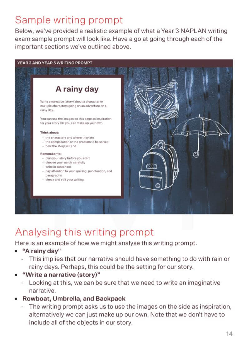 writing prompt Download Your Free Year 3 NAPLAN Narrative Writing Study Pack