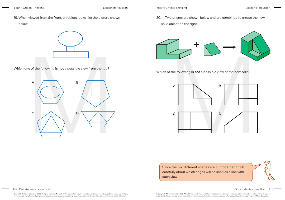 Y4 Critical Thinking Skills 6 - Views