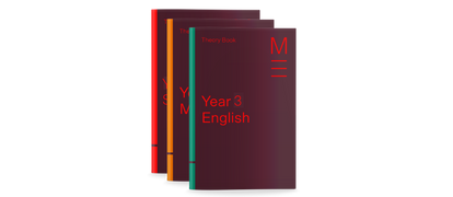 Year 3 plain 3D Book Stack