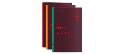 Year 4 plain 3D Book Stack