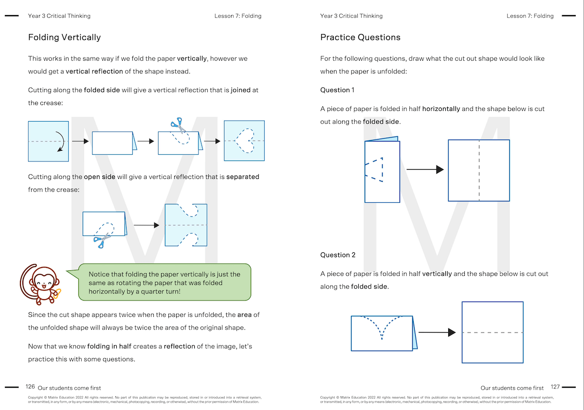 Y3 Critical Thinking Skills 3 - Folding