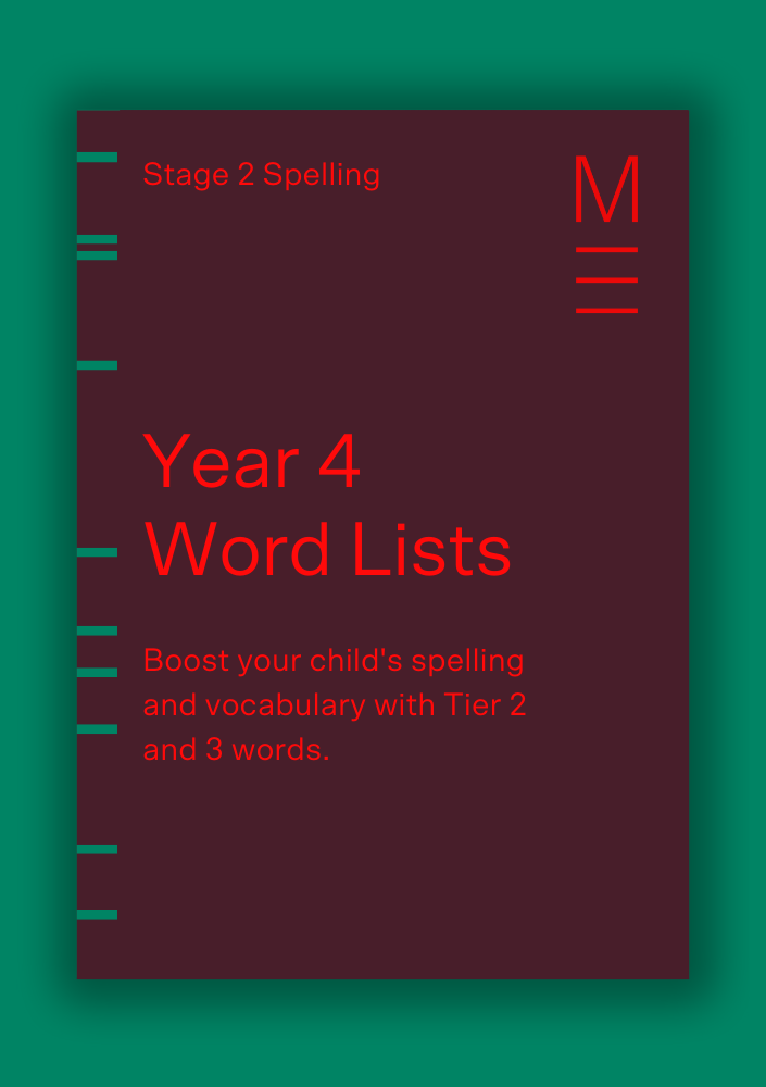 Year 4 word list booklet