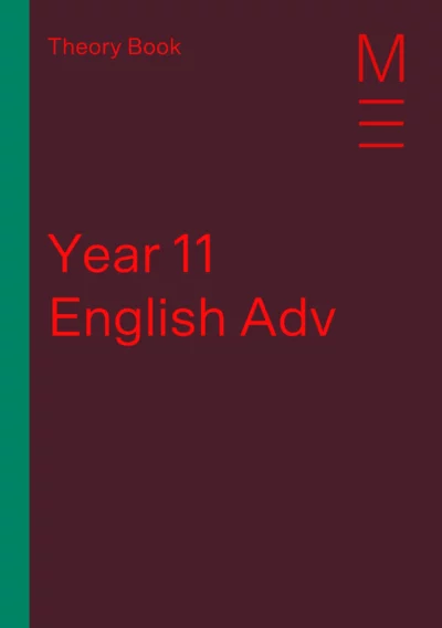 matrix education year 11 english advanced tutoring theory book