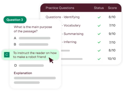 year 3 english tutoring questions