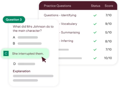 year 4 english tutoring practice questions