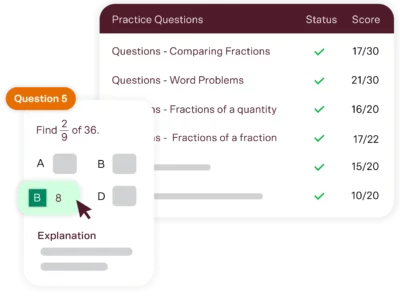 year 6 maths tutoring practice questions