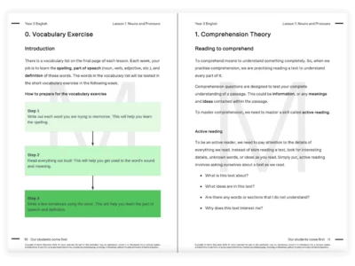 matrix education year 3 english tutoring resource