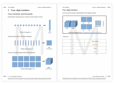 matrix education year 3 maths tutoring resource