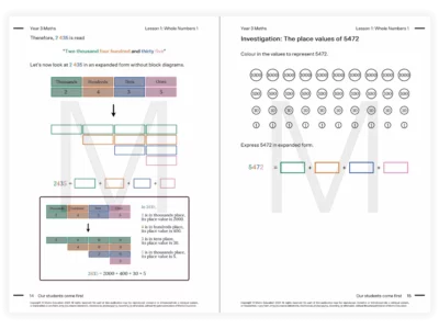 matrix education year 3 maths tutoring resource