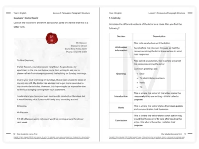 matrix education year 4 english tutoring resource
