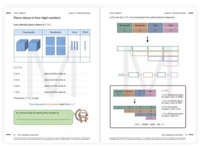 Matrix Education year 4 maths tutoring resource
