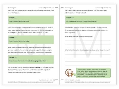 matrix education year 5 english tutoring resource