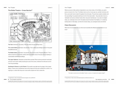 year 7 english tutoring resource