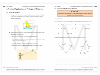 year 7 maths tutoring resource