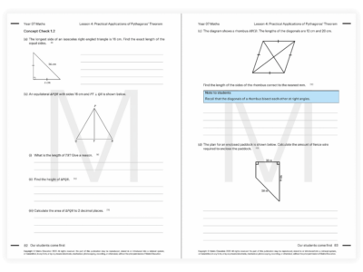 matrix education year 7 maths tutoring resource