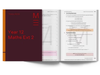 matrix education year 12 maths extension 2 tutoring theory book sneak peak