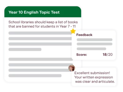 matrix education year 10 english tutoring topic test
