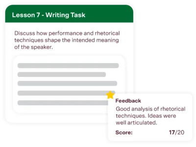 year 10 english tutoring writing task