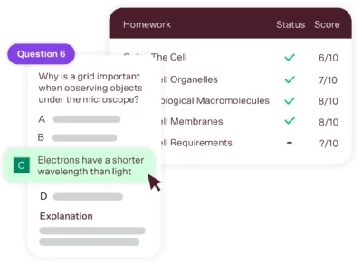 year 11 biology tutoring practice questions