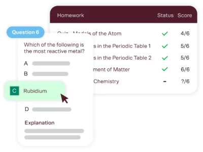 year 9 science tutoring practice questions