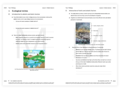matrix education year 11 biology tutoring resource