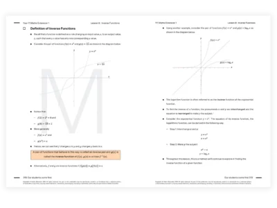 year 11 maths extension 1 tutoring resource