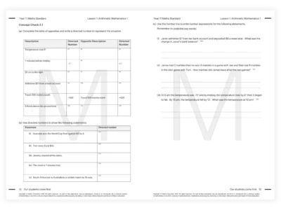 matrix education year 11 standard tutoring resource