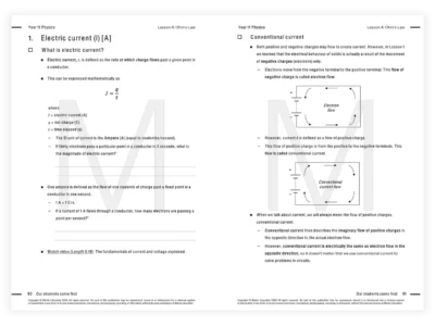 matrix education year 11 physics tutoring resource