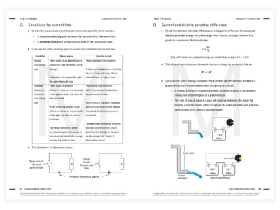 year 11 physics tutoring resource