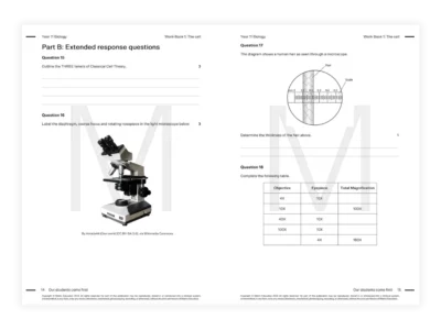 year 11 vce biology tutor melbourne work book resource