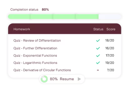 year 11 vce maths methods tutor track progress