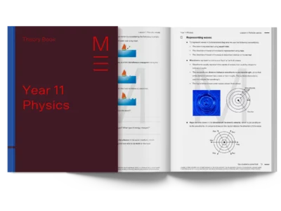 year 11 vce physics tutor theory book spread resource