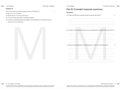 year 12 biology HSC Prep Course work book resource