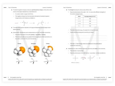 matrix education year 12 chemistry tutoring resource