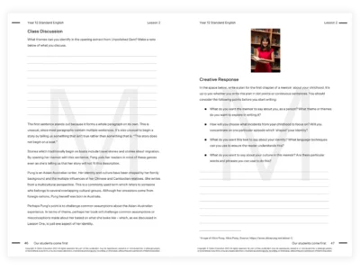 matrix education year 12 english standard tutoring resource
